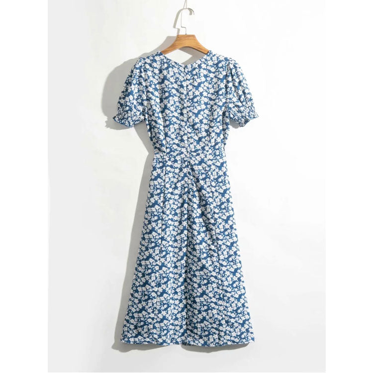 Women Dresses Floral Split Dress