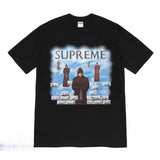 Supreme Men's Alphabet Cartoon Printed Cotton T-shirt Couple