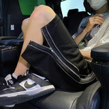 Men Beach Shorts Summer Fashion Casual Zipper Split