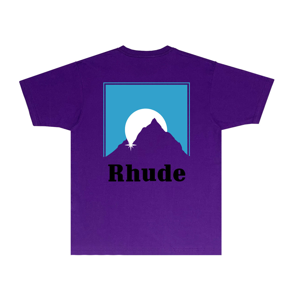 Rhude T Shirts Printed Trendy Pure Cotton