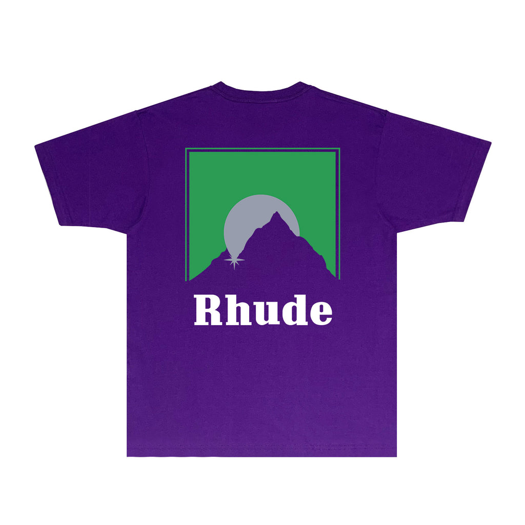 Rhude T Shirts Printed Trendy Pure Cotton