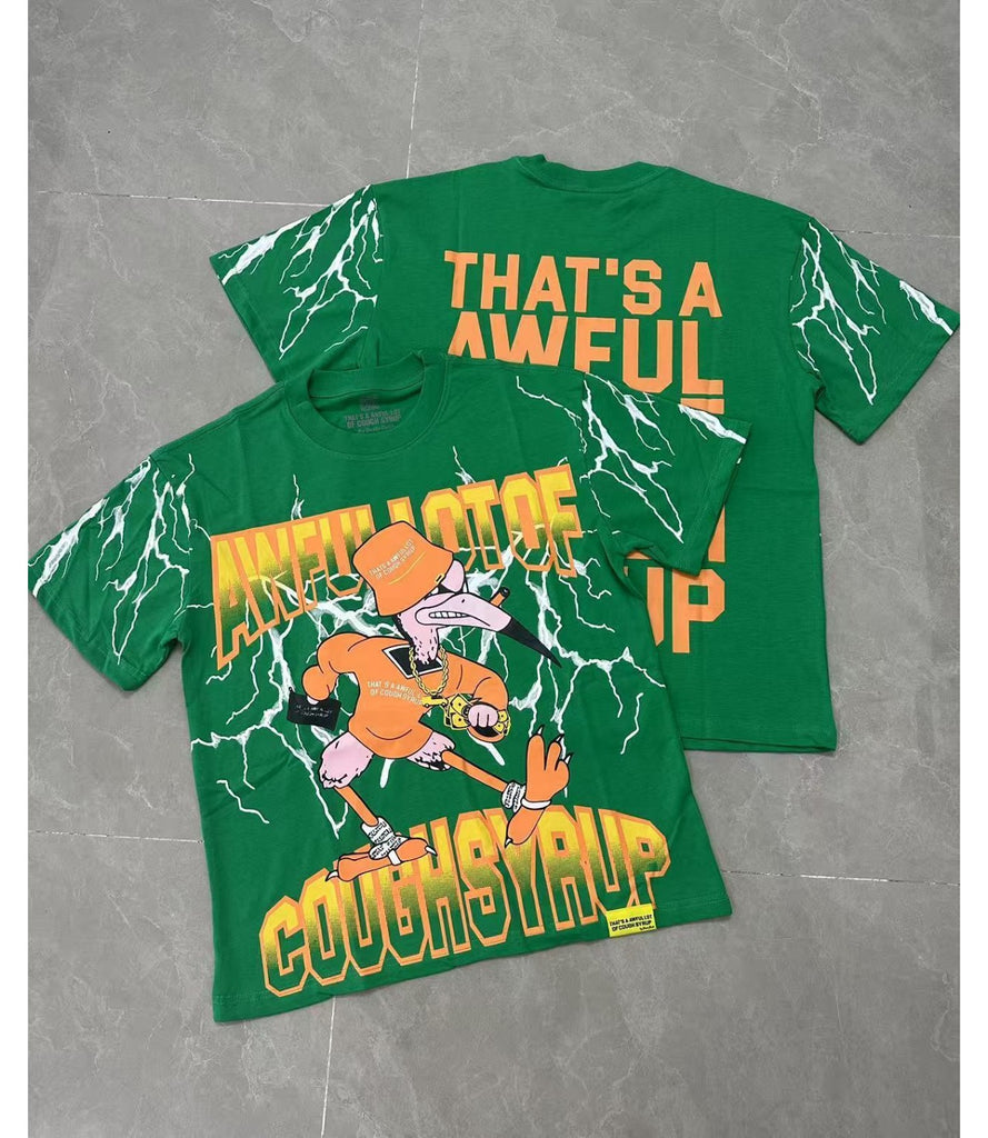 Cough Syrup T Shirts Direct Injection Hot Diamond Short Sleeves