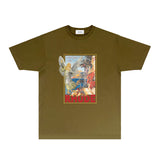 Rhude T Shirts Printed Trendy Pure Cotton