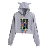 Nipsey Hussle Hoodie Rap Loose Cat Ears Sweater for Women