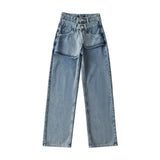 Women Jeans Loose Personality Design