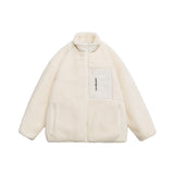 Unisex Coat Lambswool Loose Thick Winter