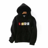 Women Hoodie Lambswool Fleece-lined Thick Loose