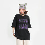 After Prom Shirt Short Sleeve Letter Towel Embroidery T-shirt Printed Loose Casual