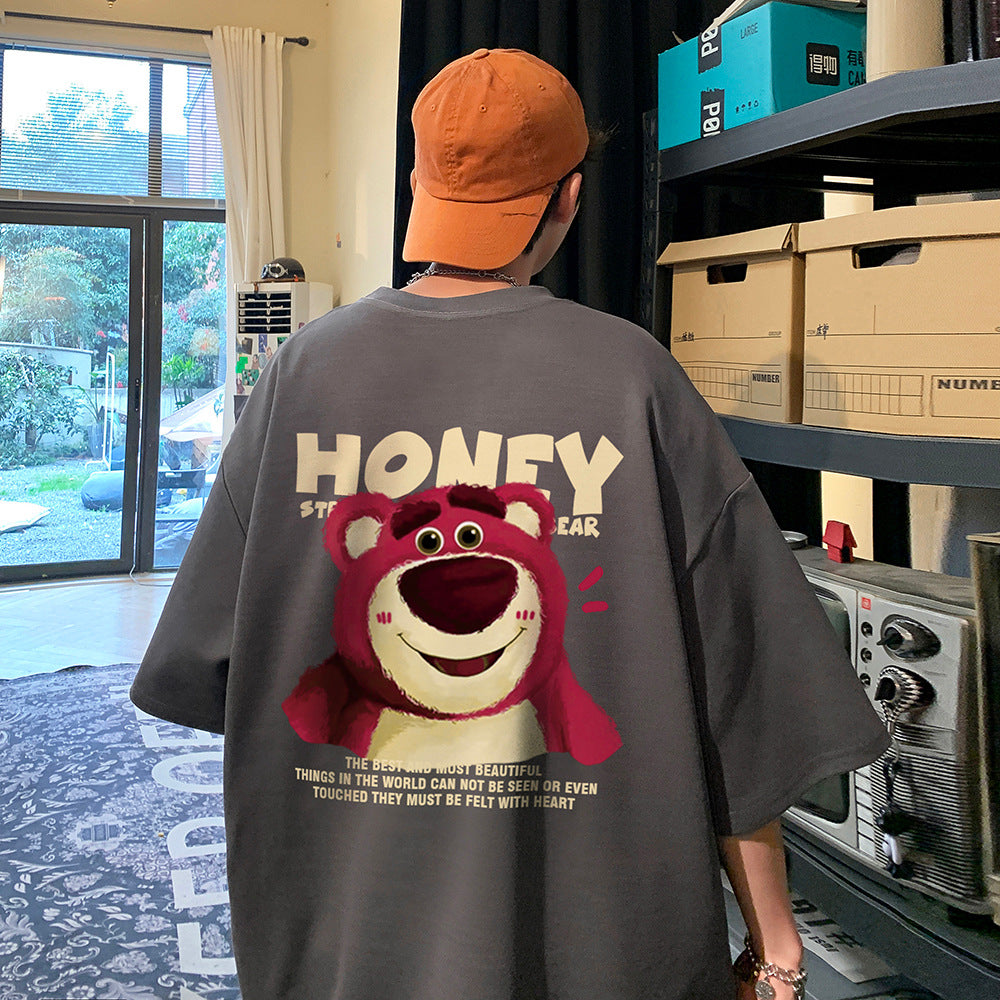 Men T Shirt Heavy Cotton Vintage Oversize