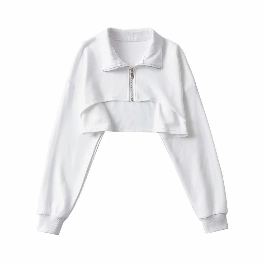 Women Hoodie Solid Color Loose Slimming