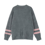 Men Sweater Velvet Padded Sweater Butterfly Jacquard Thickened Sweater