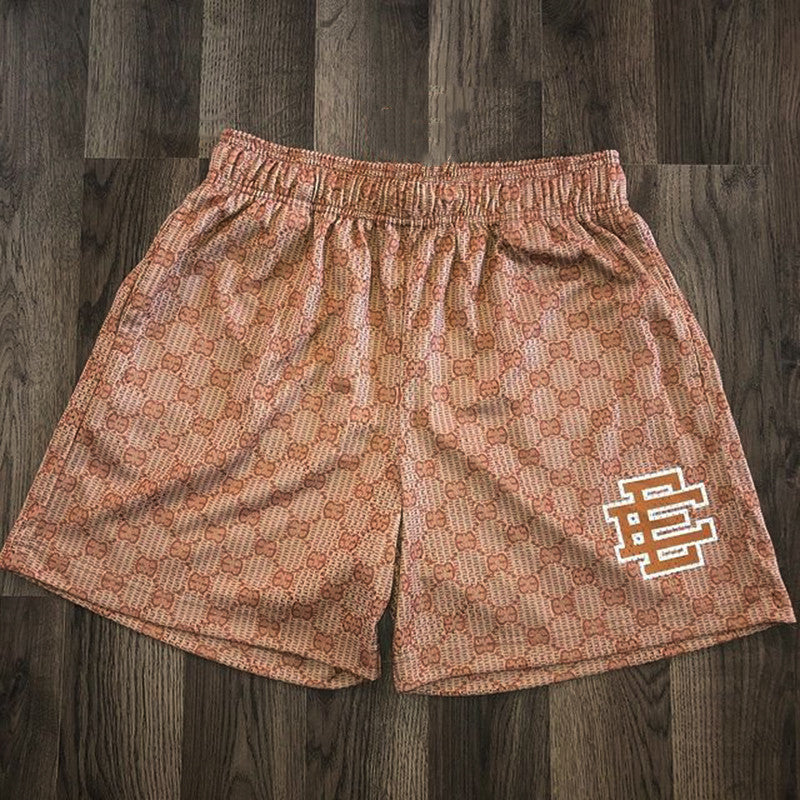 EE BAPE Sports Fitness Mesh Basketball Shorts