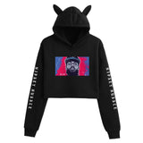 Nipsey Hussle Hoodie Rap Star Trendy Loose Cat Ears for Women