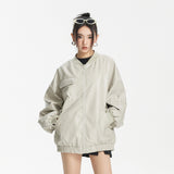 Unisex Pu Jacket Loose Casual Leather Jacket