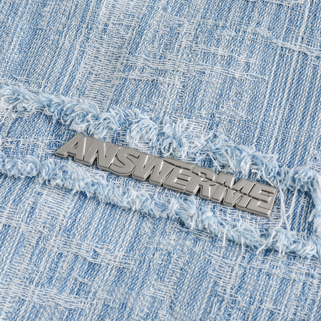 Unisex Shirt Vintage Denim Loose Cardigan