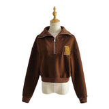 Women Hoodie Flocking Fleece-lined Bat Sleeve