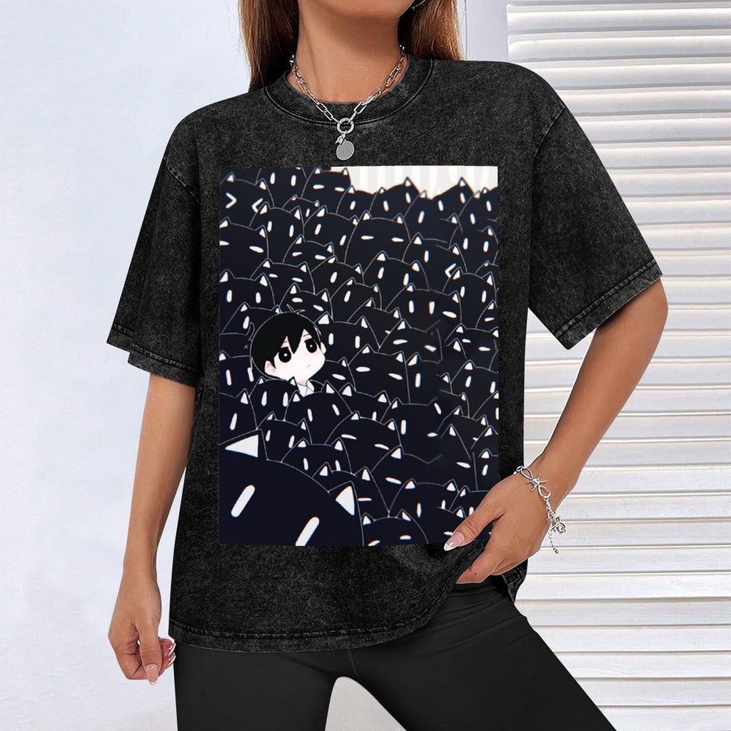 Omori Tshirt - omori fanart - omori game sticker T-Shirt Top