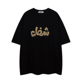 Men T-shirt Puff Print Men and Women Loose