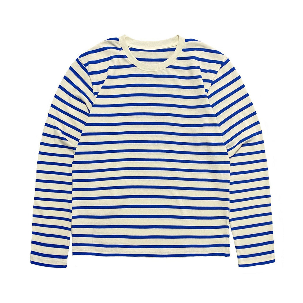 Kapital T Shirt Pingtian Hehong Arm Smiling Face Crew Neck Casual Cotton Striped Long Sleeved T-shirt