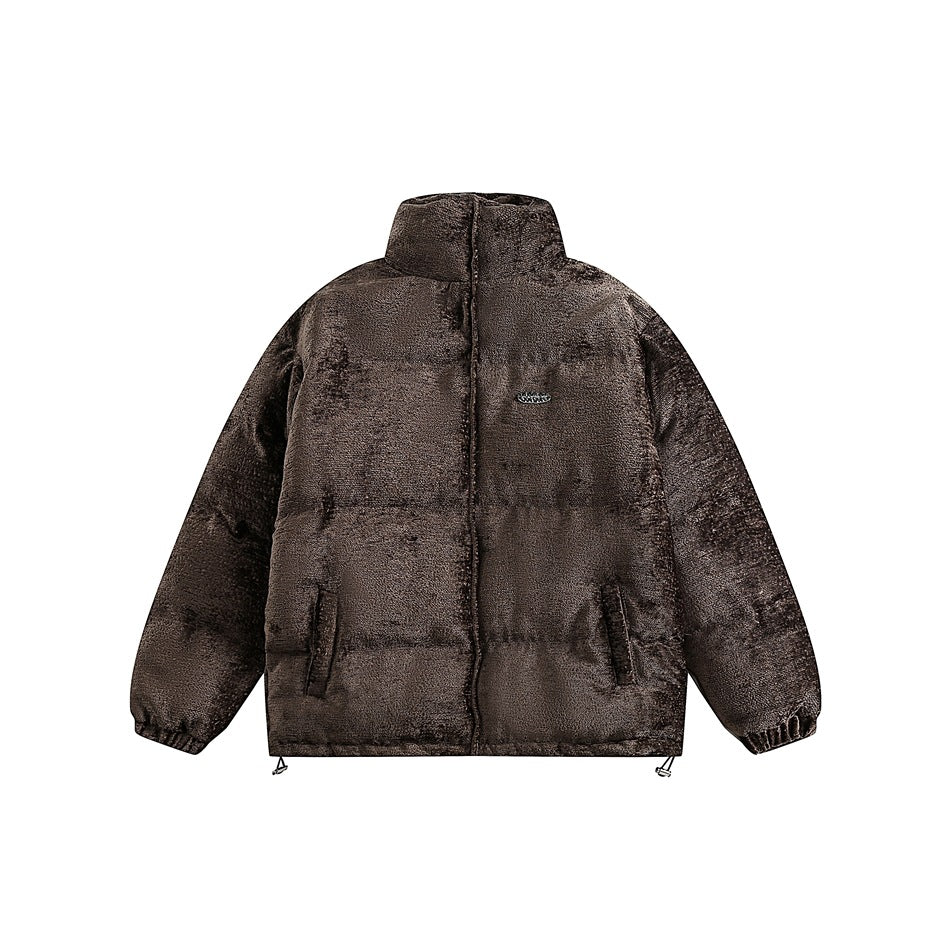 Unisex Coat Winter Coat Warm and Loose Stand Collar