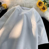 Men T Shirt Suede Loose Casual