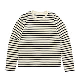 Kapital T Shirt Pingtian Hehong Arm Smiling Face Crew Neck Casual Cotton Striped Long Sleeved T-shirt