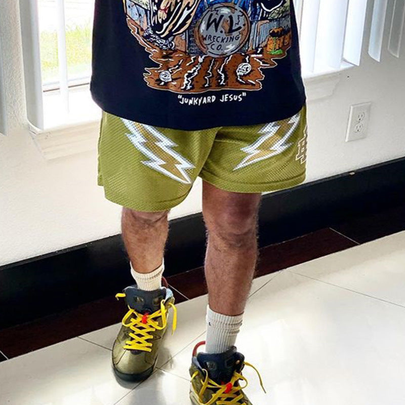 EE BAPE Mesh Quick-Drying plus Size Basketball Shorts