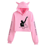 Nipsey Hussle Hoodie Rap Star Trendy Loose Cat Ears for Women