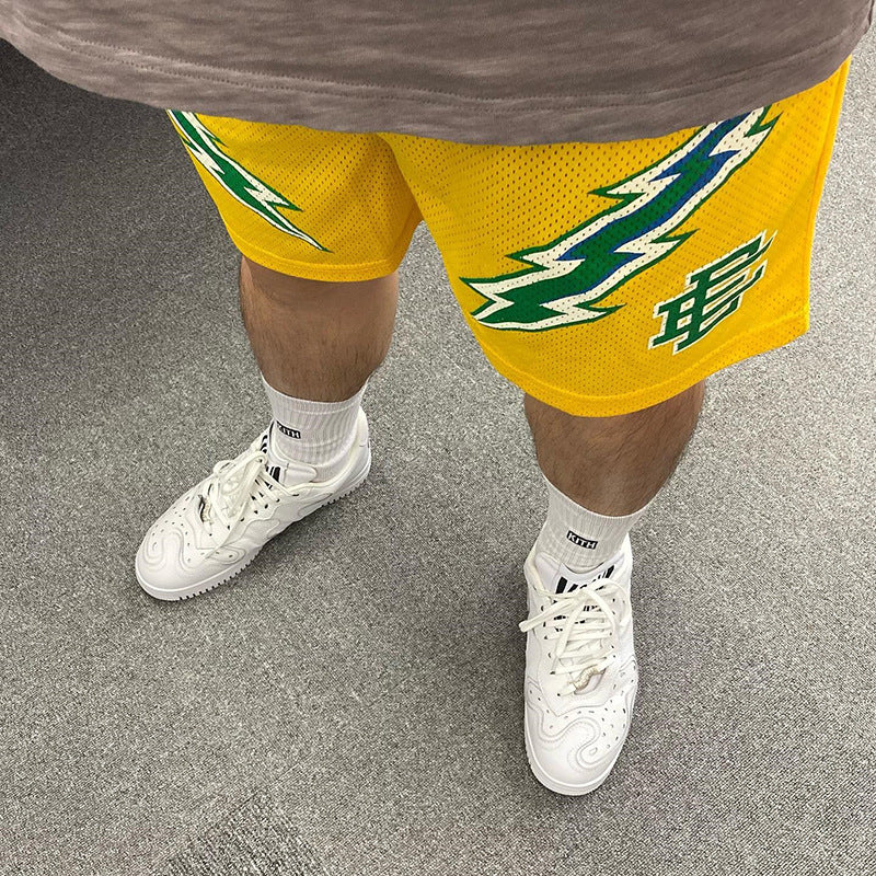 EE BAPE Mesh Quick-Drying plus Size Basketball Shorts