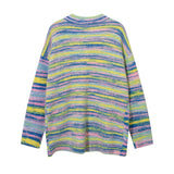 Men Sweater Striped Cardigan Sweater plus Velvet Thickening