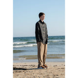 Unisex Shirt Flannel Plaid Shirt All Cotton Loose