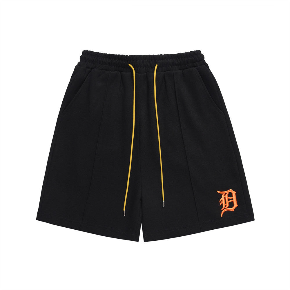 Men Shorts Embroidery Leisure Sports Summer