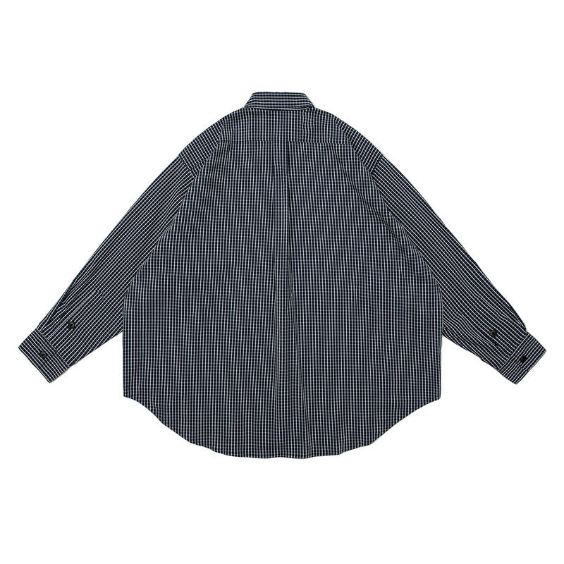 Long Sleeved Shirt Retro Plaid Shirt Loose All-Match