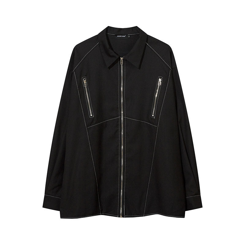 Long Sleeve Shirt Special-Interest Design Thin Coat