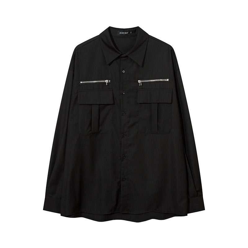 Long Sleeve Shirt Special-Interest Design Thin Coat