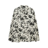 Long Sleeved Shirt Floral Full Printed Loose Thin