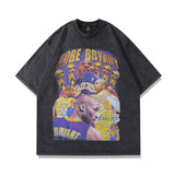 Men T-Shirt Vintage Rapper Print Oversize