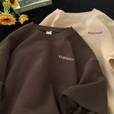 Men T Shirt Waffle Summer Loose Casual