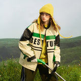 Unisex Pu Jacket Retro Loose Motorcycle Jacket