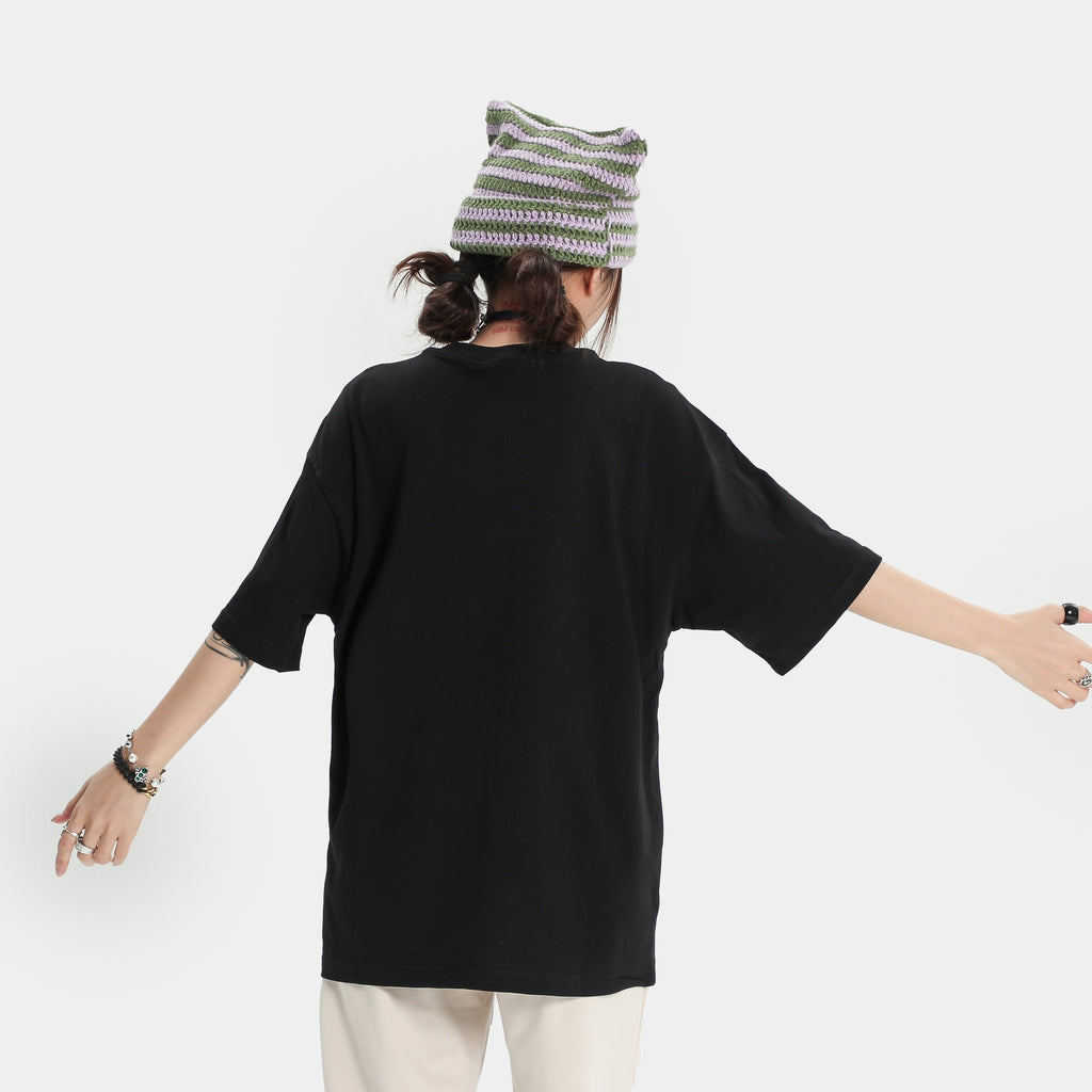 After Prom Shirt Short Sleeve Letter Towel Embroidery T-shirt Printed Loose Casual