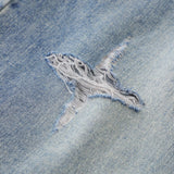 Men Shorts Cross XINGX Cut-out Denim Shorts