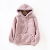 Women Hoodie Lamb Wool Loose Thick
