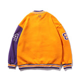 NBA Jacket with All Teams Patches Lakers Kobe Commemorative Baseball Uniform No. 24 Jacket