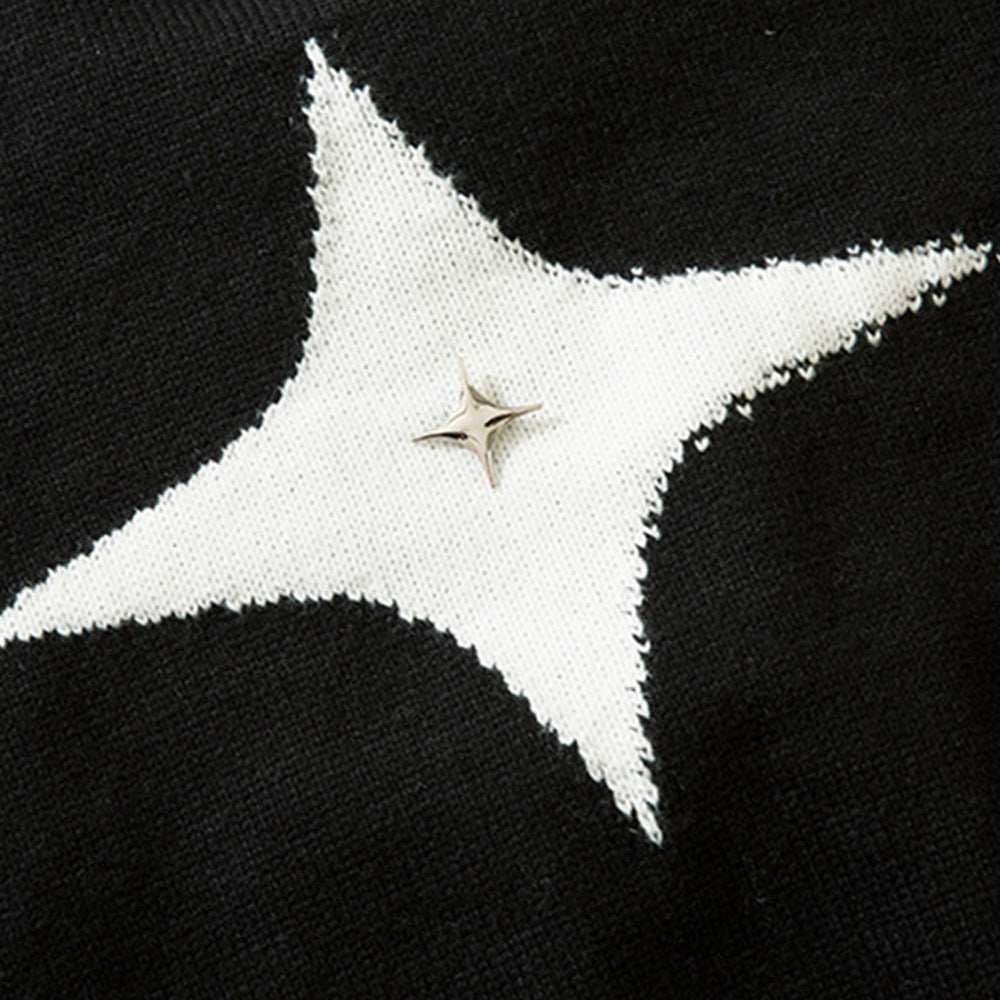 Men Sweater Cross XINGX Sweater Side Zipper