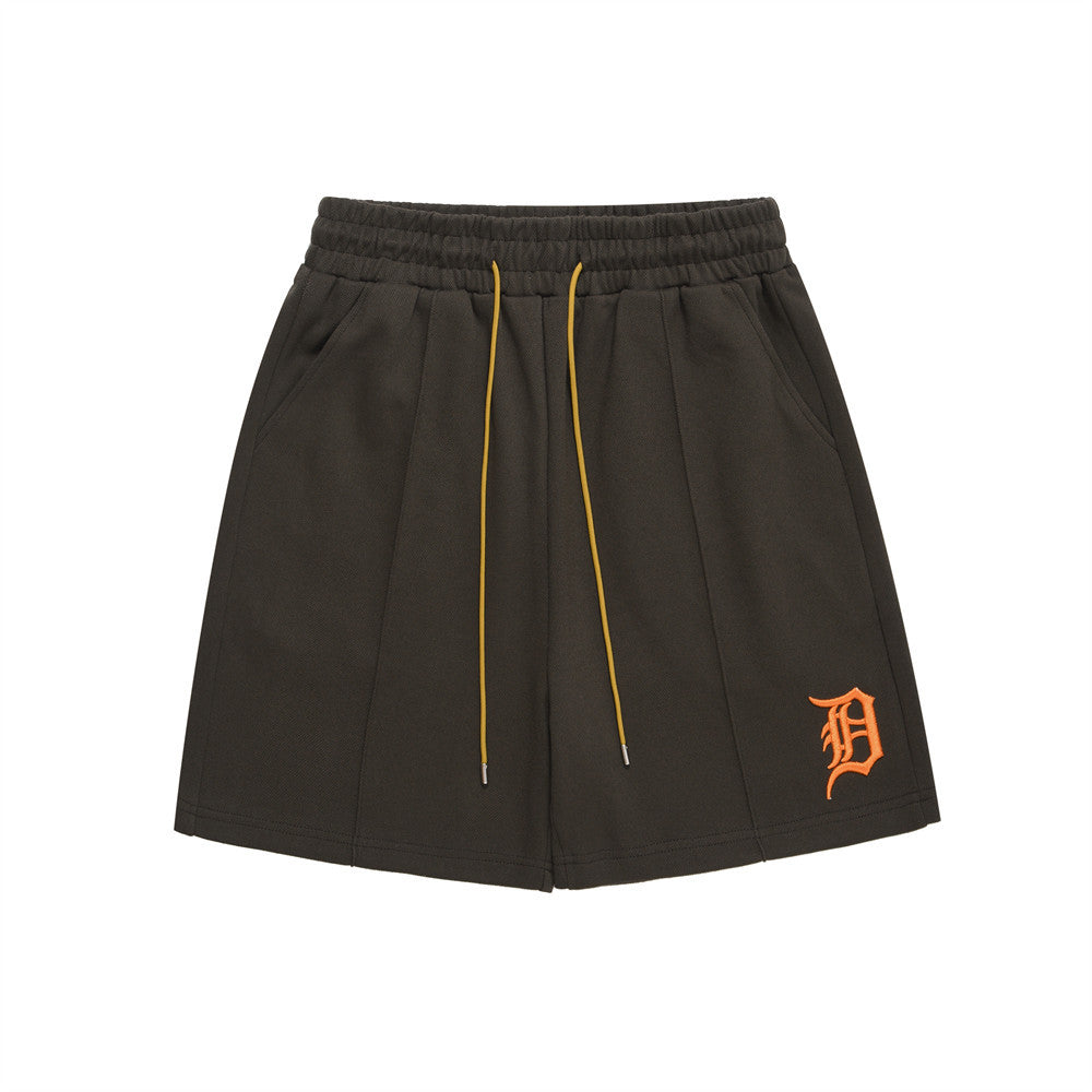 Men Shorts Embroidery Leisure Sports Summer