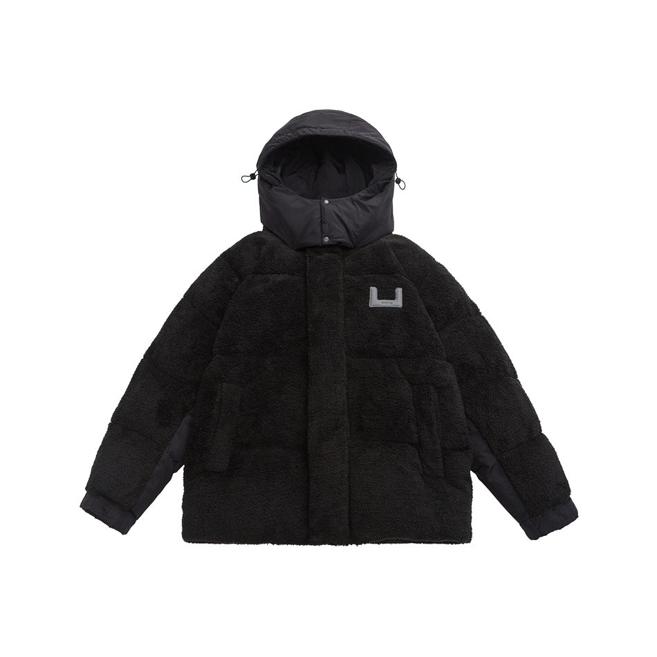 Unisex Coat Winter Student Loose Thick Couple Lamb Wool