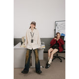 Unisex Shirt Loose Lapels Coat