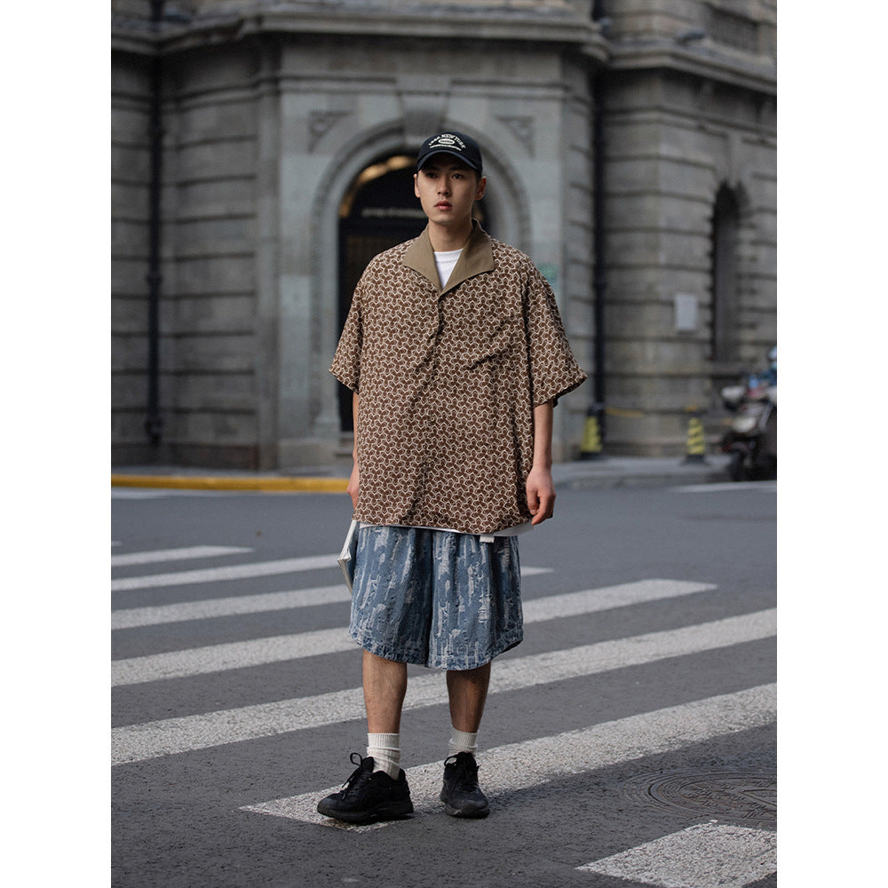 Unisex Shirt Retro Loose Summer