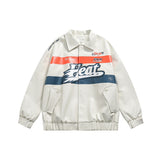 Unisex Pu Jacket PU Leather Jacket Loose Motorcycle