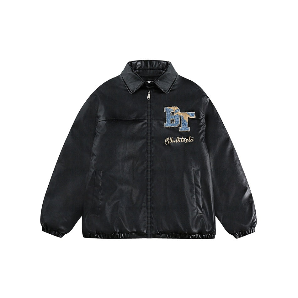 Unisex Coat Winter PU Leather Jacket